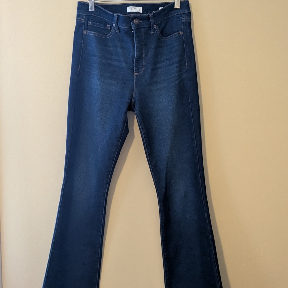 Sofia by Sofia Vergara Dark Indigo Flare Jeans
